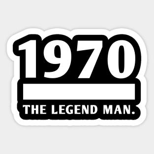 1970 birthday Sticker